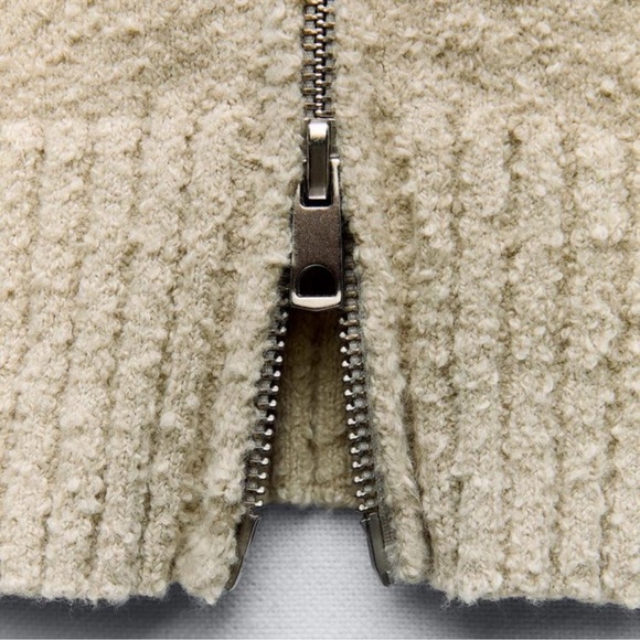 Brand new Zara Boucle Knit Cardigan - Picture 5 of 5